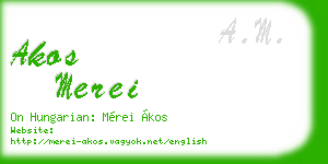 akos merei business card